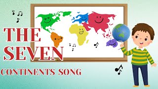 Seven Continents Song  Geography Song Kids Songs  Jolly Jumps [upl. by Haikan547]