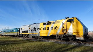 VIA Rail 72 903 And a Salute ChathamKent On Nov 9 24 [upl. by Roselle]