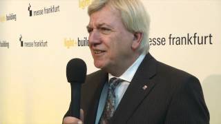 Volker Bouffier Ministerpräsident des Landes Hessen zur LightBuilding 2012 [upl. by Hume271]