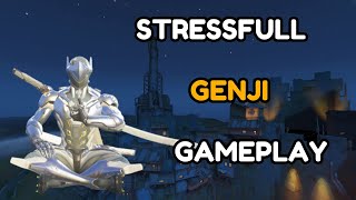 THE MOST STRESSFULL GENJI GAMEPLAY IN OVERWATCH 2 [upl. by Asquith327]