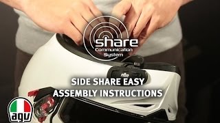 HOW TO assemble AGV Side Share EASY Communication System [upl. by Couture838]