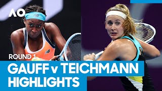 Coco Gauff vs Jil Teichmann Match Highlights 1R  Australian Open 2021 [upl. by Emina]