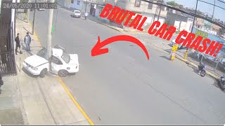 Shocking Car Crash Caught on Camera [upl. by Azila337]