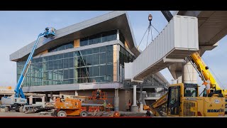 DFW Terminal C  High C Gates Construction Progress March 2022 [upl. by Orose507]