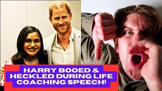 SHOCKING Go Coach Your Fake Kids – Harry Booed And Heckled During Life Coaching Speech [upl. by Lewls924]