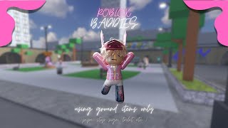 ROBLOX BADDIES but I can only use ground items🛑 [upl. by Drusy749]