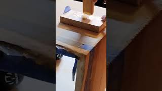 Fixing a giant gap in epoxy waterfall table woodworking [upl. by Groome]