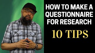 How to Make a Questionnaire for Research [upl. by Mae503]