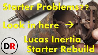 Lucas Starter Motor Rebuild for Classic Mini Inertia type NO COST Repair [upl. by Nyvek]