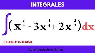 13 Integral con potencias fraccionarias [upl. by Sura]