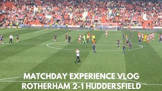 MATCHDAY EXPERIENCE VLOG Rotherham 21 Huddersfield quotA poor performance amp loss against 12 menquot [upl. by Hebert193]