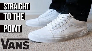 Vans Old Skool White Canvas Review [upl. by Rebeca]