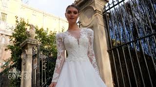 Scarlett Wedding Dress Style 69753A [upl. by Orecul]