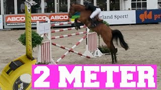 KAN EEN PAARD ZO HOOG SPRINGEN   Showjumping Outdoor Gelderland  Paardrijden met Plezier [upl. by Howard]