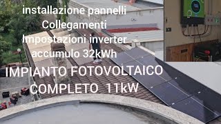 IMPIANTO FOTOVOLTAICO 11kW COMPLETO [upl. by Cir]