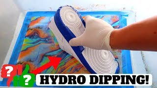 HYDRO DIPPING SHOES NIKE AIR FORCE 1 CUSTOM [upl. by Elysia]