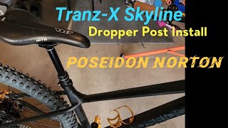 MTB Dropper Post Install Budget TranzX Dropper on Poseidon Norton [upl. by Brigid]