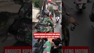 DETIK DETIK ANGGOTA TNI MARAH KE GENG MOTOR 😭😱 tniindonesia komando tniad tni army tnididunia [upl. by Elhsa]