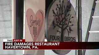 Fire erupts in Havertown Delaware County restaurant [upl. by Aleydis]