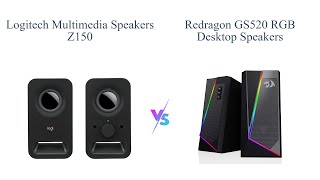 Logitech Z150 vs Redragon GS520 Desktop Speakers Which is Better 🎧🔊 [upl. by Karel]