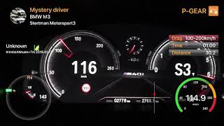 BMW X3 M40i STM Stage 1 100200kmh [upl. by Mccully824]