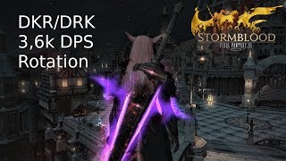 FFXIV  DKRDRK 36k DPS Rotation [upl. by Zoba719]