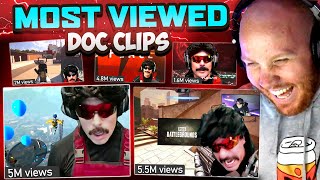 TIMTHETATMAN REACTS TO DOC MOST VIEWED CLIPS [upl. by Leanard]