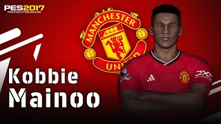 Kobbie Mainoo  Man United FC  Face  Stats  PES 2017 Season 20232024 [upl. by Rundgren]