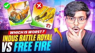 Free Fire Vs Indus Battle Royale Full Comparison [upl. by Thomasa]