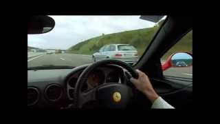 53Thirty Ferrari 360 Modena F1 289kmh run Autobahn Germany [upl. by Miarzim]