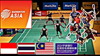 BANK OF NINGBO Badminton Asia Championships 2024  Day3 Round of Quaterfinal  All Court live Score [upl. by Eceinert]