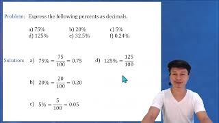 HOW TO EXPRESS PERCENT AS DECIMAL [upl. by Stark]