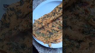 Paratha Aloo palak Lachha paratha recipeviralrecipe shortfeed viralreels [upl. by Davidde381]