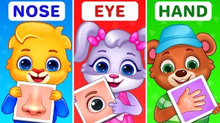 Body Parts Song For Children  Kids Learn Different Body Parts Names with Lucas amp Friends [upl. by Nalhsa]