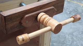 Bench Vise Simple  A DIY Woodworking Project [upl. by Sanford]