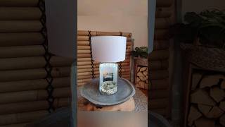 Dekorierbare Lampe DIY tischlampe lampendiy dekolampe lamp tablelamp lampdecoration lampdiy [upl. by Jonina]