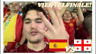 EM Stadion VLOG  Spanien 🇪🇸 vs Georgien 🇬🇪 Achtelfinale [upl. by Lapides]