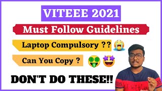 VITEEE 2021 Must Follow Guidelines  Home Based Exam  Ep177  SCM vit Viteee [upl. by Tezzil]