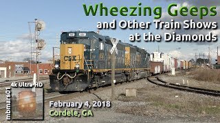 5h4k Wheezing Geeps and Other Train Shows at the Diamonds Cordele GA 02042018 ©mbmars01 [upl. by Kacy]