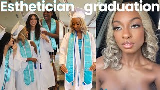 GRWM  Esthetician School Graduation Vlog [upl. by Nilyahs]