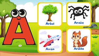 quot📚 Aprende el Abecedario ABC ✏️ Letras y Vocabulario en Español 🇪🇸 para Niños de Preescolar 🎒quot [upl. by Aynom]