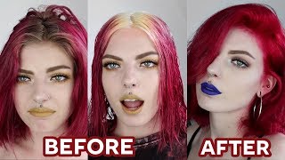 HOW I BLEACH AND DYE MY ROOTS AT HOME  crystal lindy [upl. by Stedmann]