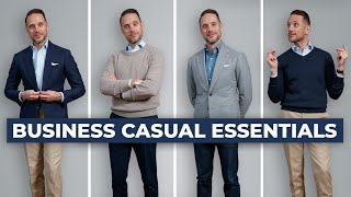 The ULTIMATE Business Casual Capsule Wardrobe  15 Menswear Wardrobe Essentials [upl. by Misab]