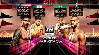 Shakur Stevenson amp Emanuel Navarrete Fight Marathon  Double Header Thurs 1030 PM ET ESPN [upl. by Dlarrej649]