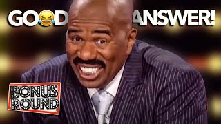 Steve Harvey Funniest EVER Answers amp Moments On Family Feud [upl. by Kroll104]