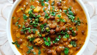 Kala chana masala without garlic onion and coconut  A Sattvik food frommykitchenbygopika [upl. by Jenkins45]