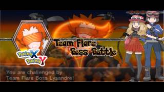 Pokemon X amp Y  Team Flare Boss Battle ExtendedHD [upl. by Neelat]