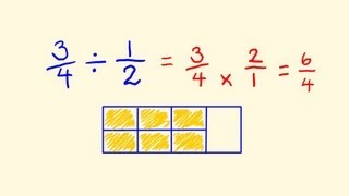 Fractions Division  fast math lesson [upl. by Lladnar]