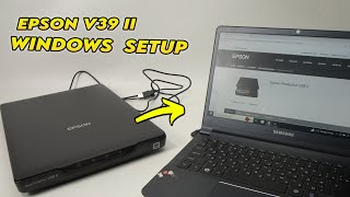 Epson Perfection V39 II Scanner PC Windows Setup  Scan Guide [upl. by Elleunamme238]