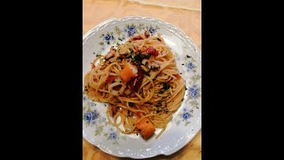 Spaghetti ai frutti di mare surgelati con pomodorini ciliegino [upl. by Alma]